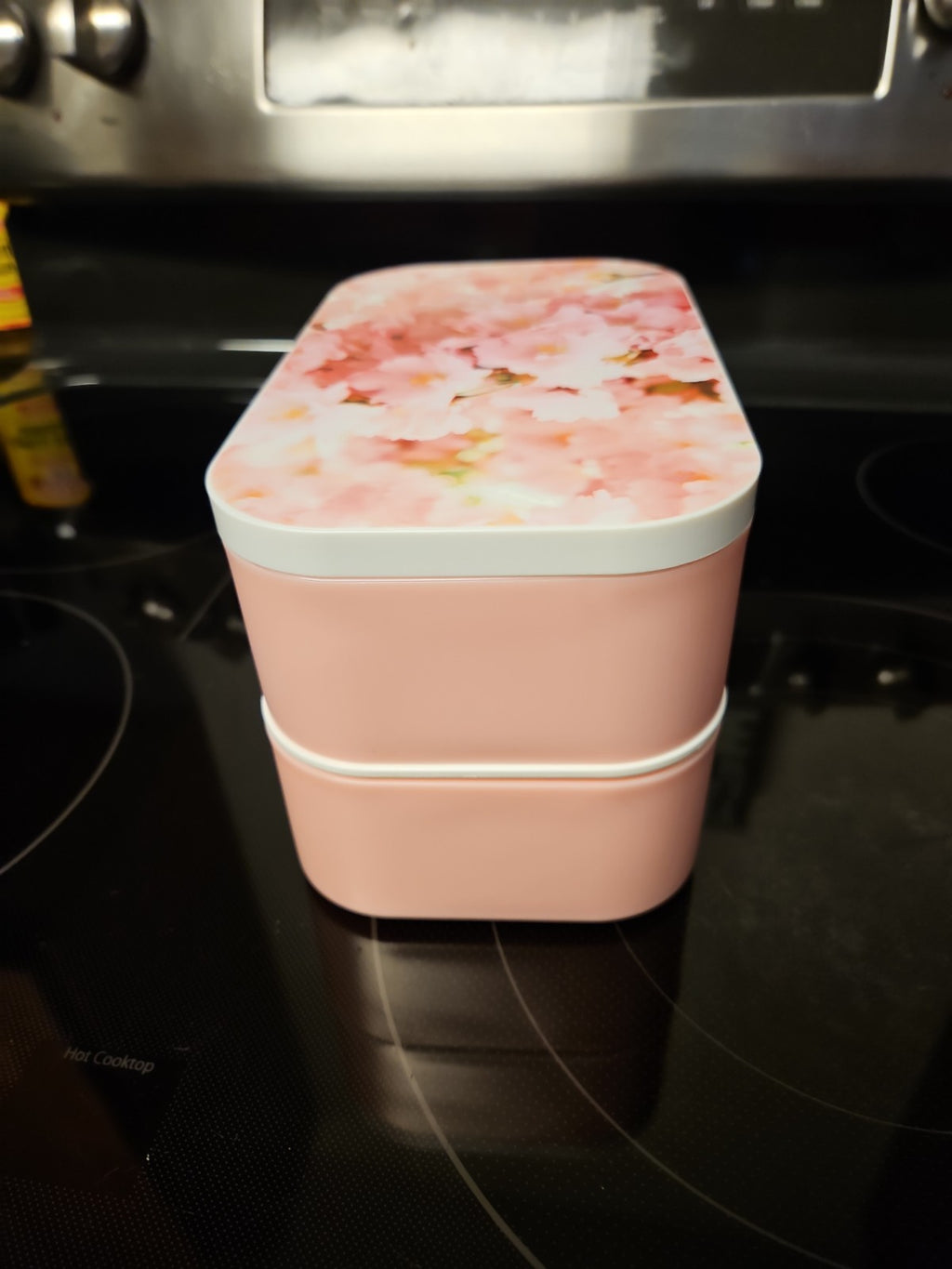 Sakura Cherry Blossoms Stainless Steel Double-Layer Bento Box Lunch Box