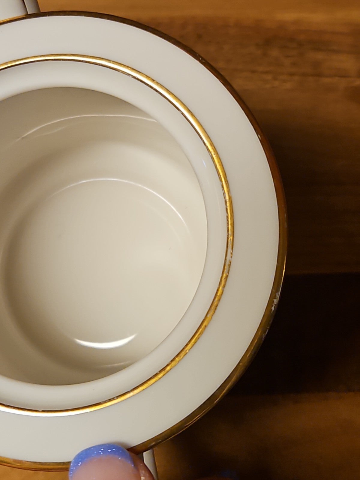 Vintage Noritake Tulane 7562 Sugar Bowl Ivory Gold Trim No Lid Bowl Only