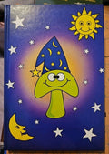 Whimsical Celestial Mushroom Wizard Hardcover Journal 5.5" X 7.5" New
