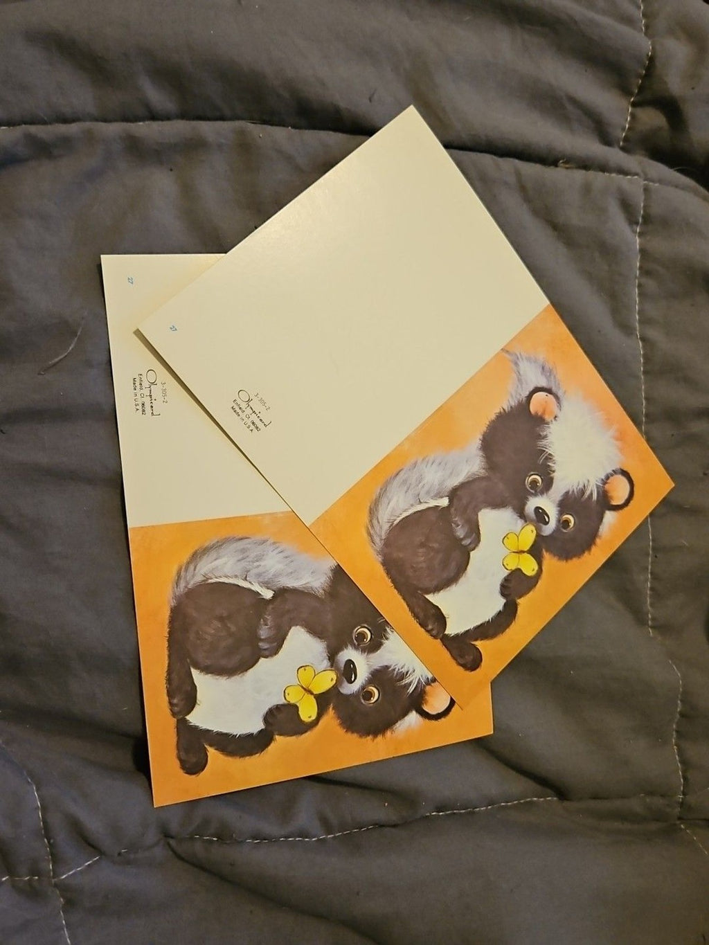 Vintage Olympicard Note Cards 4 Cute Animal Designs Lot Of 13 Cards New Unused