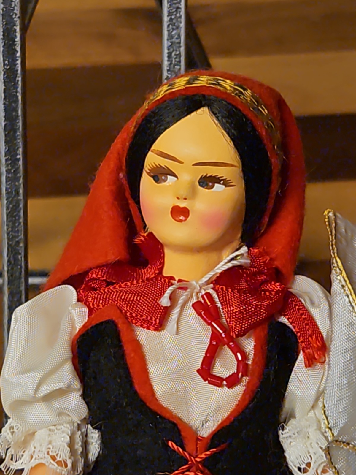 Vintage Italian Souvenir Doll 7.5" Rapallo Liguria Folk Costume W/ Tag 37