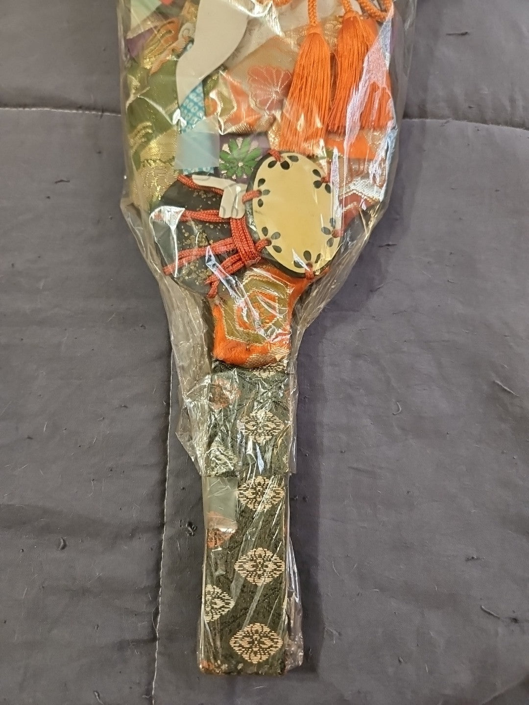 NIP Vintage Geisha Japanese Hagoita Wooden Badminton Paddle READ