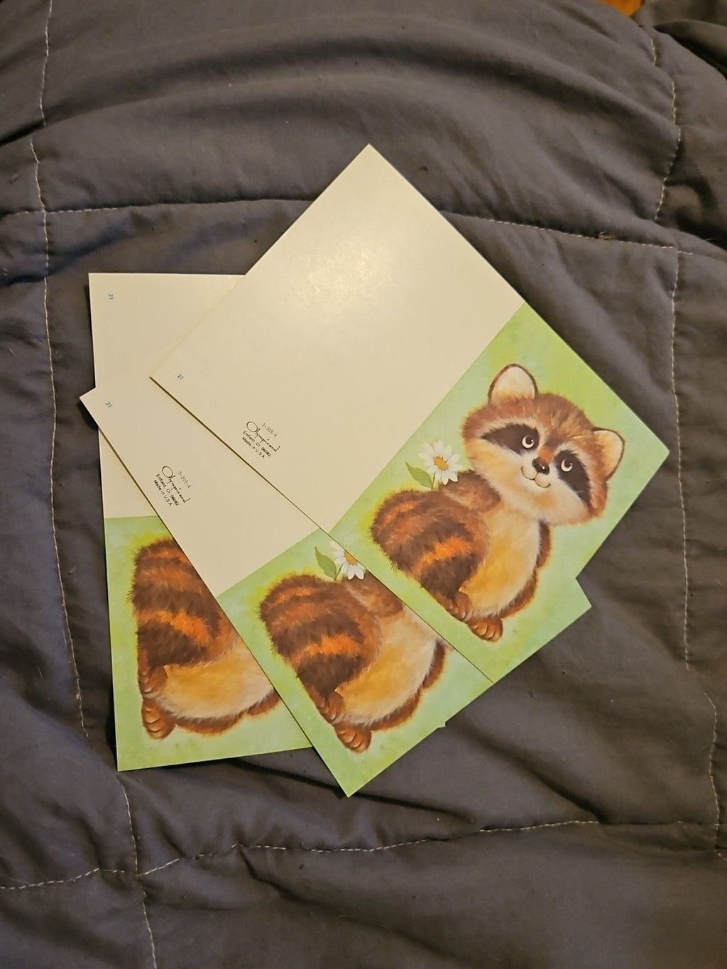 Vintage Olympicard Note Cards 4 Cute Animal Designs Lot Of 13 Cards New Unused