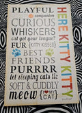 Cat (Here Kitty Kitty) Canvas  17.5” X 12”  Art Print Poster Jennifer Pugh
