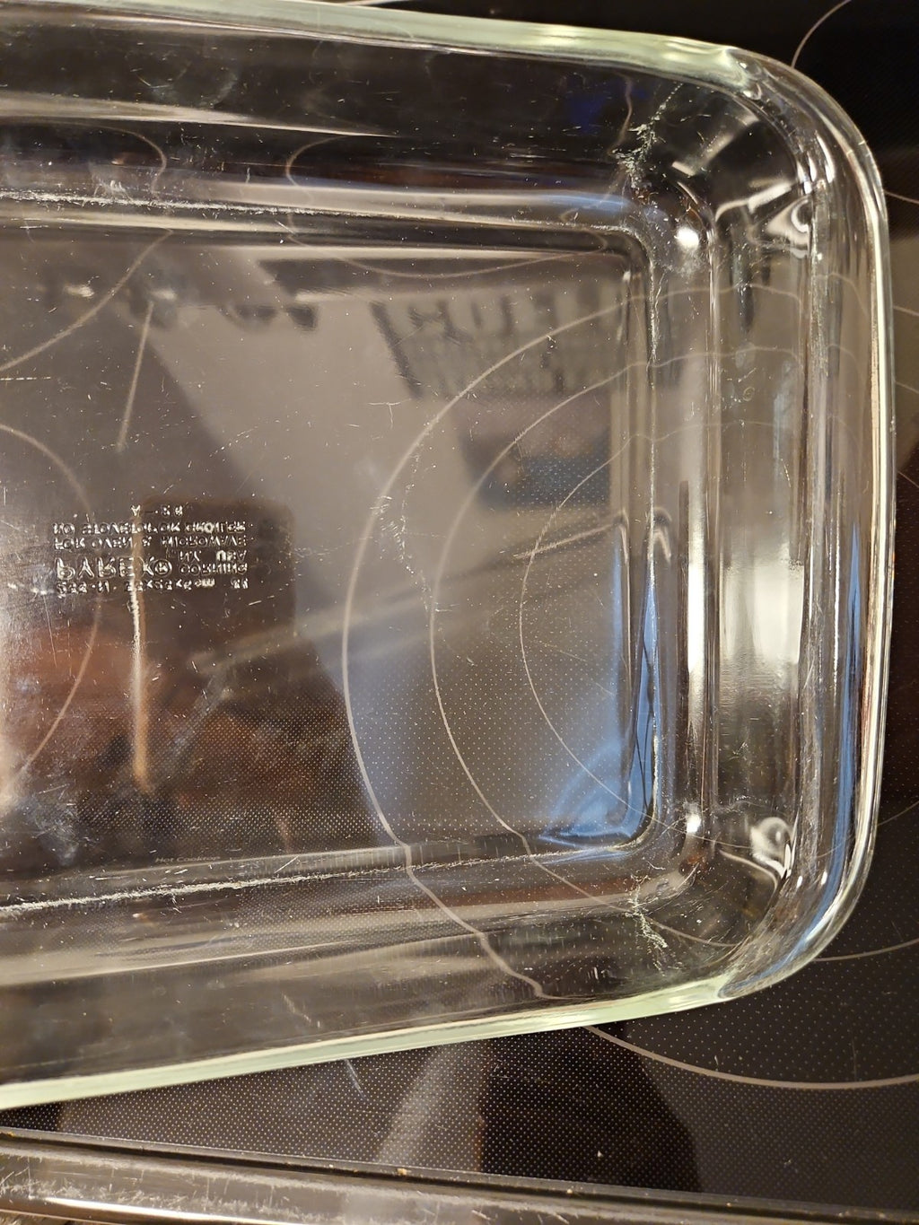 Vintage #233-N Pyrex 13" Clear Glass Baking Dish 3qt Casserole Dish
