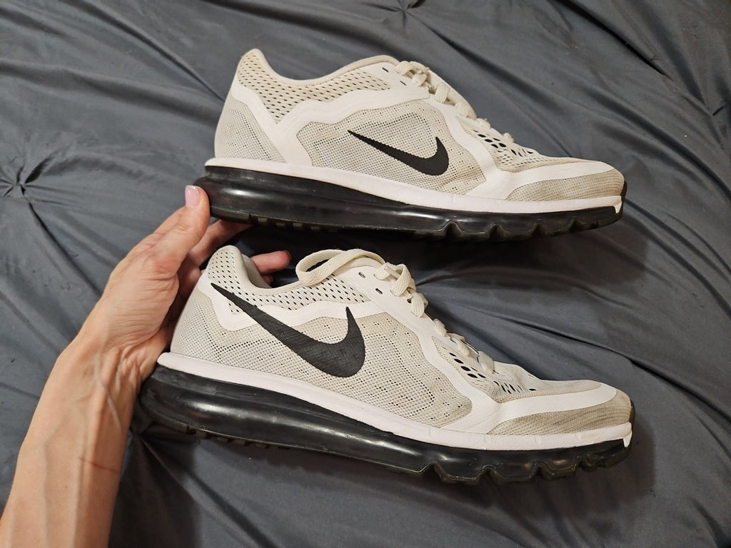 Nike Men's Air Max Neutral Ride 2013 White Black Running Shoes 621077 Sz 10.5