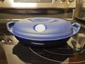 Vintage Tupperware Heat & Serve Oval 4-3/4 Cup 1.1 L 5409A Blue Indigo NWOT