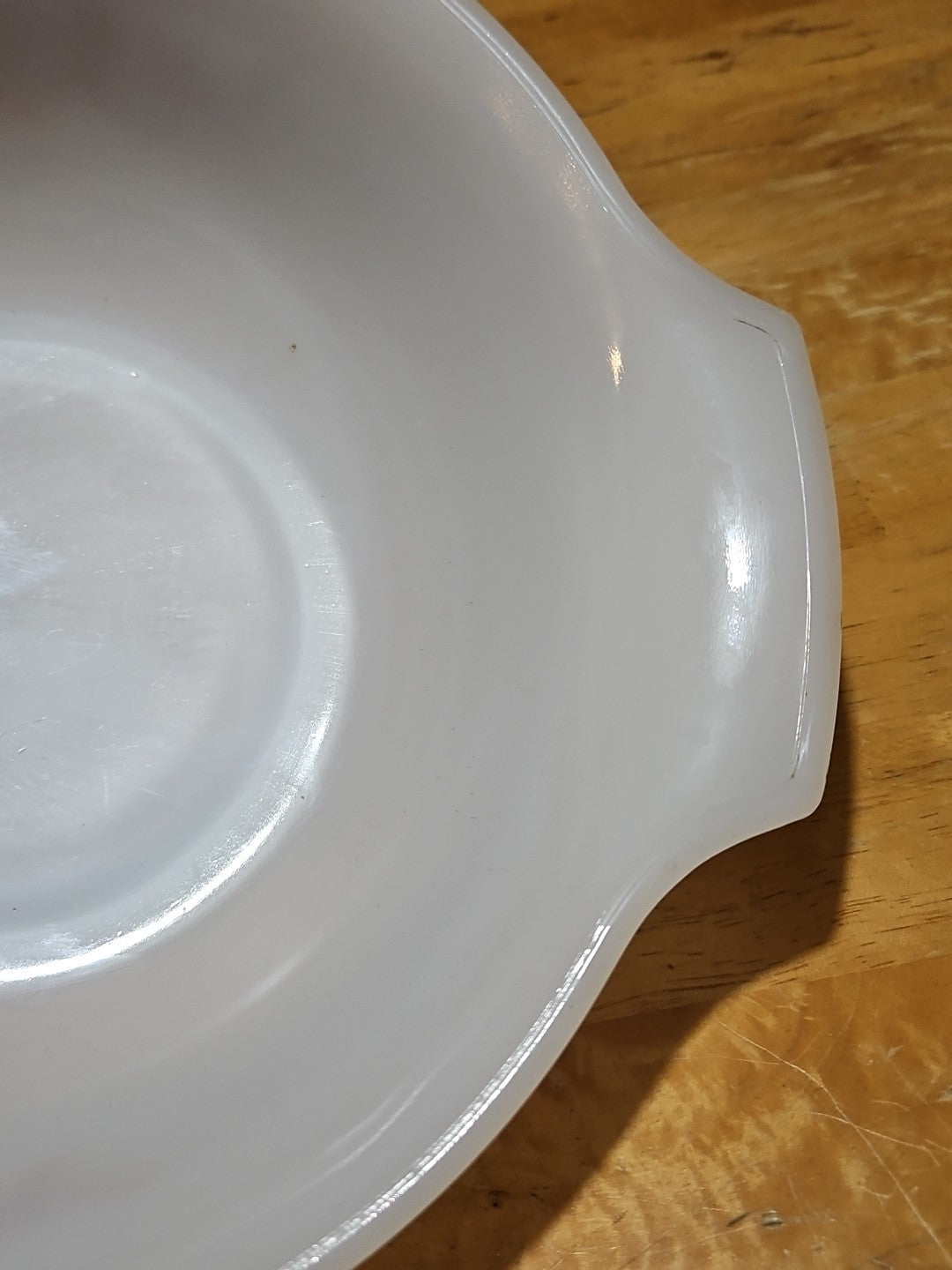 Vintage Glasbake Autumn Leaf Jewel Tea China 4 Qt Cinderella Mixing Bowl J-2357