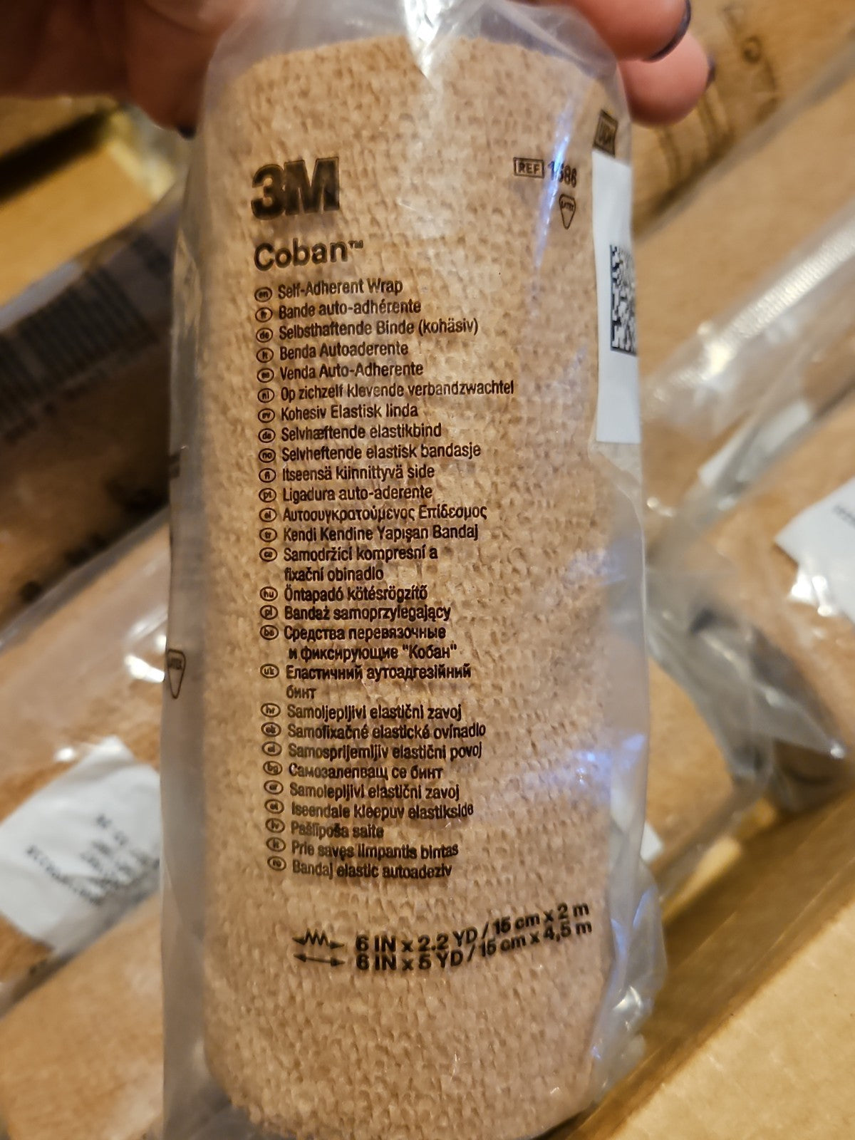 Case Of 10 3M Coban Self Adherent Wrap 6in X 5yd (15cmX4.5m) Compression Bandage