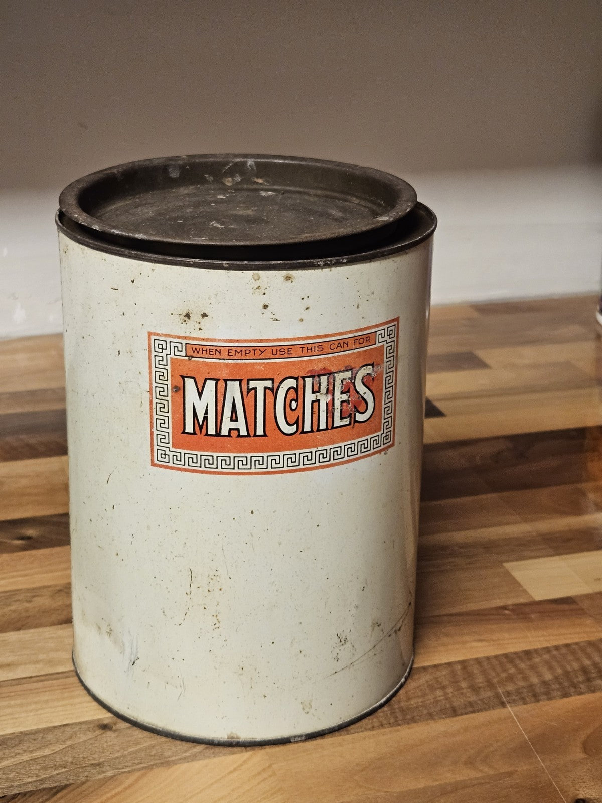 Vintage Brownell & Field Providence RI Autocrat Coffee 3lb Tin W/ Off-Center Lid