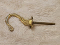 Vintage Brass Tone Wall Mounted Curtain Tie Back Hook Taiwan CSC #1