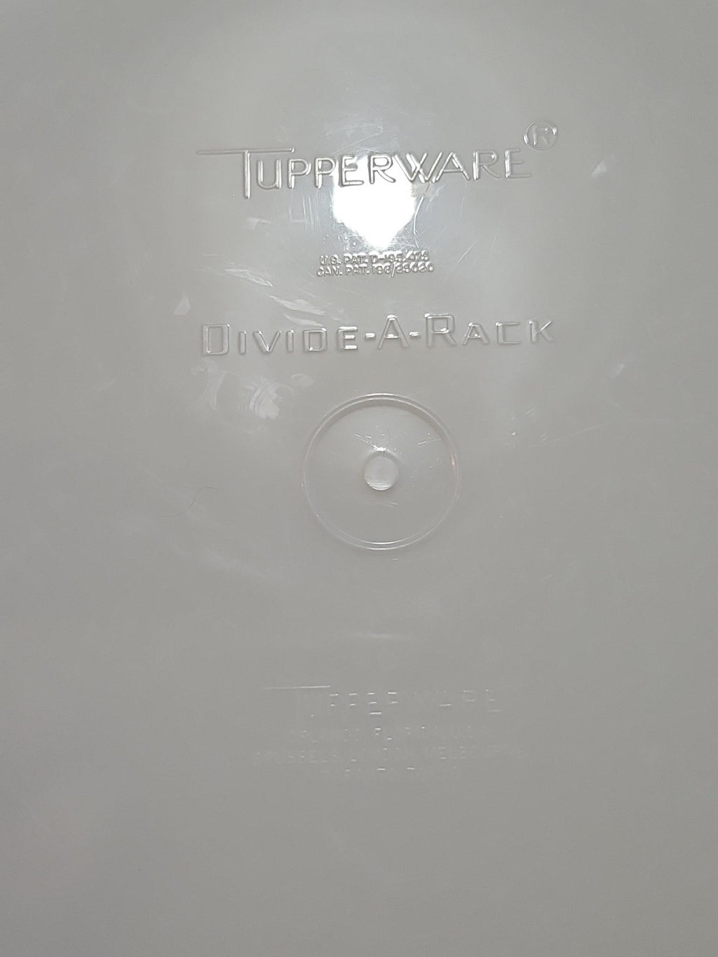 Vintage Tupperware #511 Divide A Rack Replacement Pie Stacker White