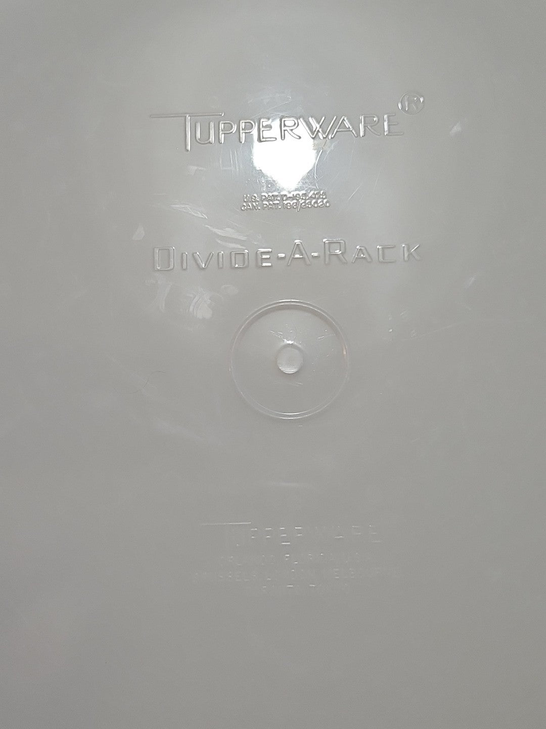 Vintage Tupperware #511 Divide A Rack Replacement Pie Stacker White