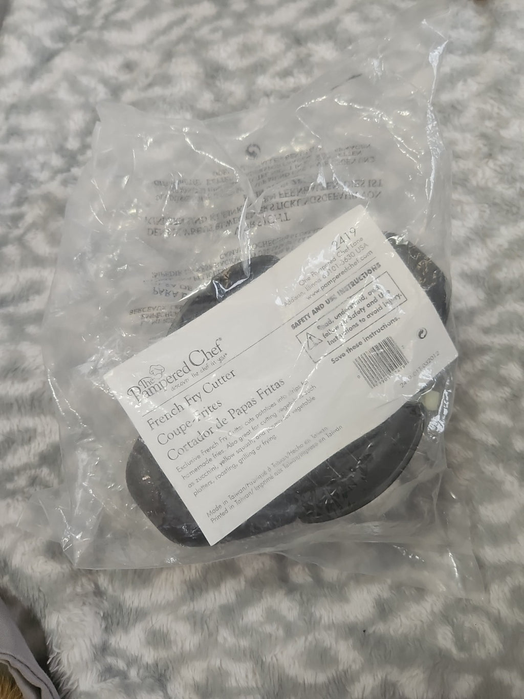 NIP Retired Pampered Chef French Fry Cutter/Slicer #2419 Cube Chopper