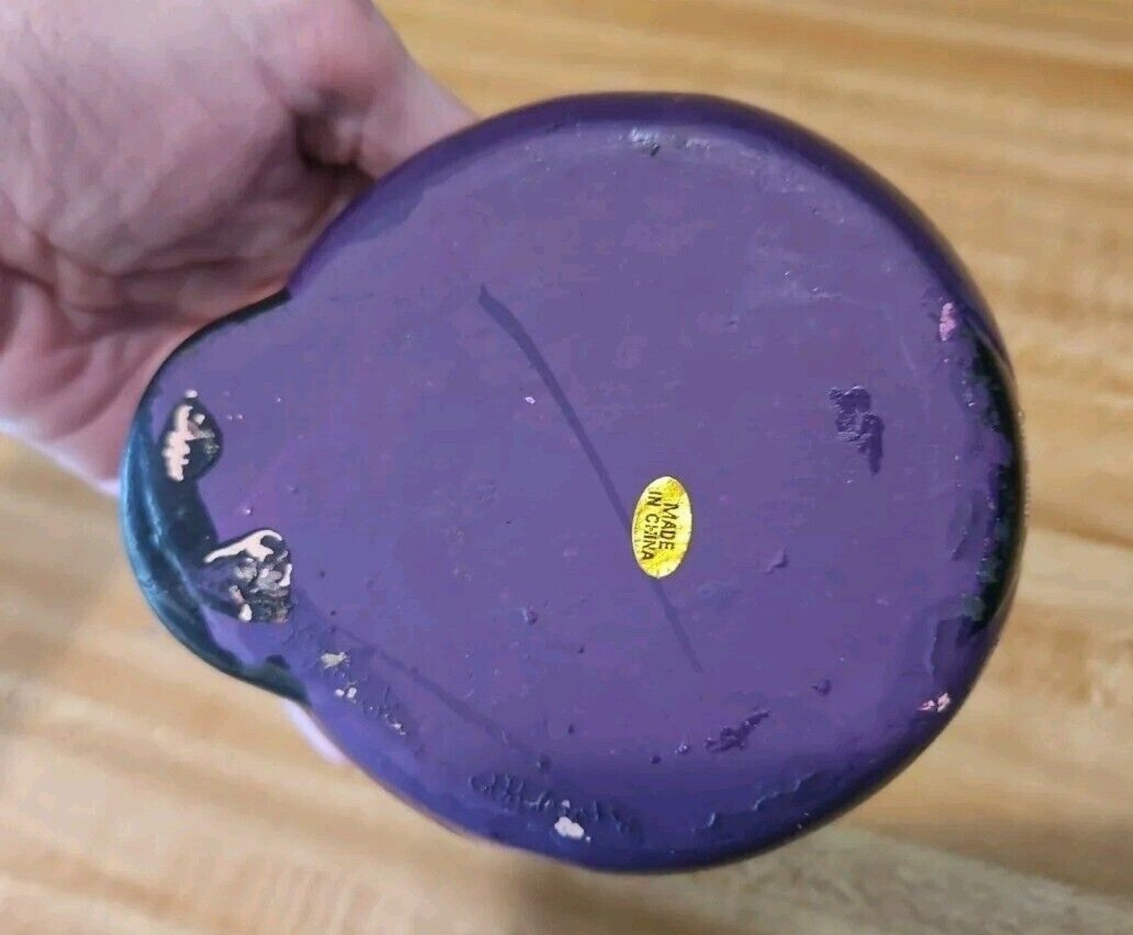 Love Bugs Ceramic Ladybug Planter Pot Small, 4.5" x 2"  Purple