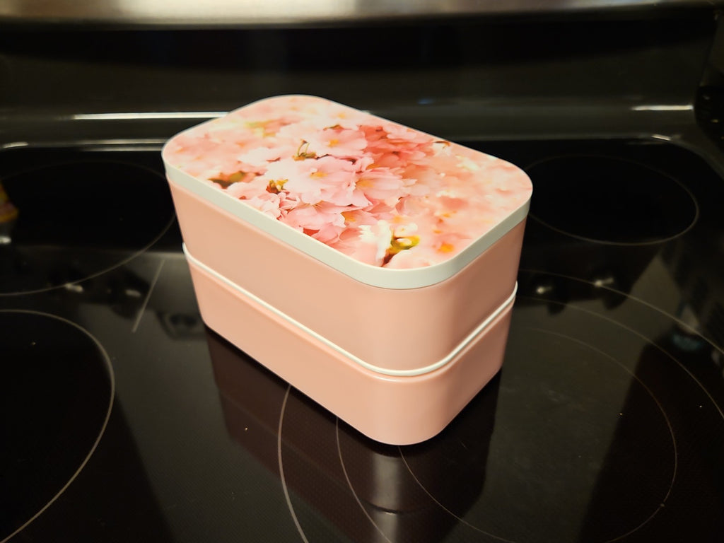 Sakura Cherry Blossoms Stainless Steel Double-Layer Bento Box Lunch Box