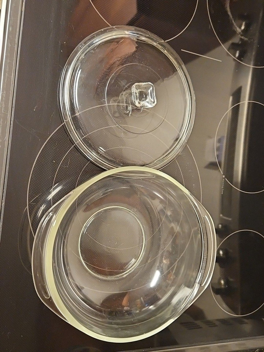 PYREX 024 ~ 2Qt Clear Round Glass Bowl With Lid USA