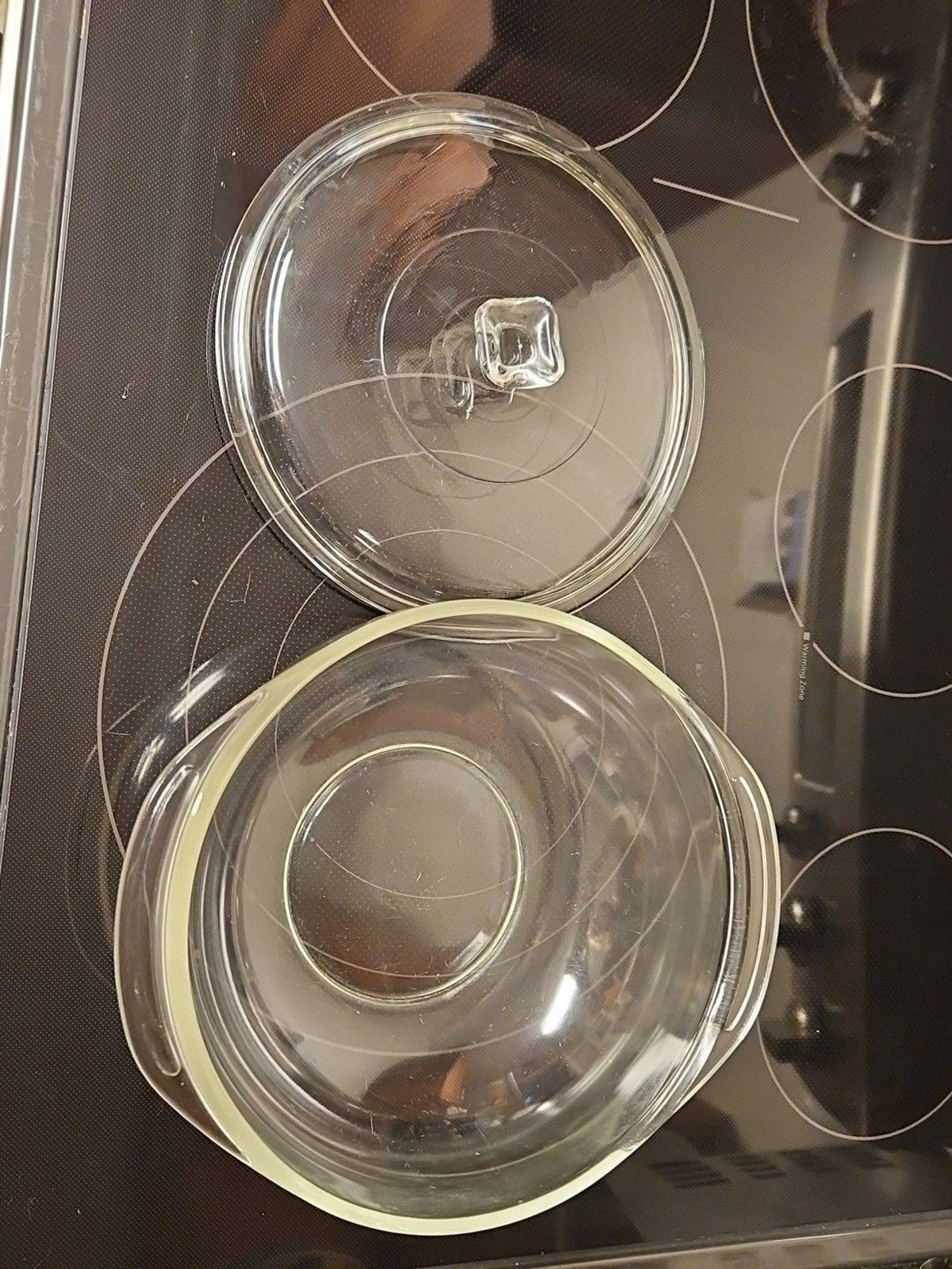 PYREX 024 ~ 2Qt Clear Round Glass Bowl With Lid USA