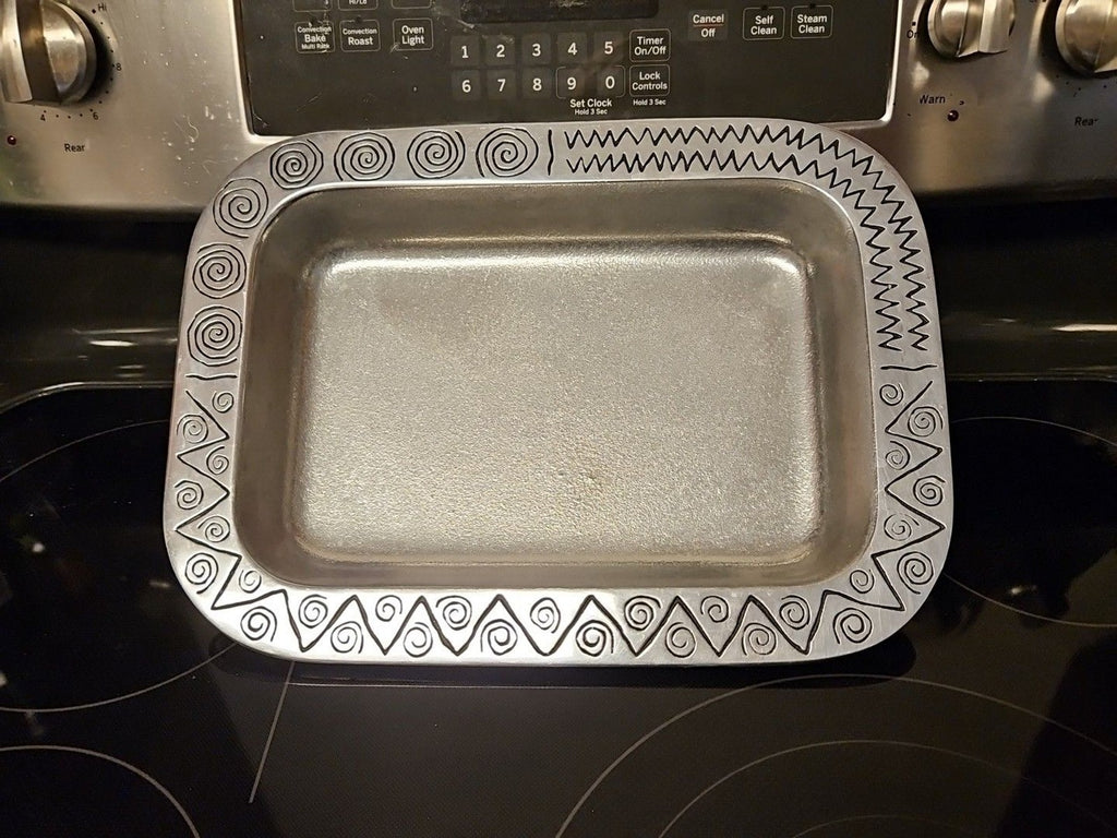 Wilton Armetale "Reggae (Hollowware)" 14 1/2 Inch 2 Qt Baking Dish - Dish Only