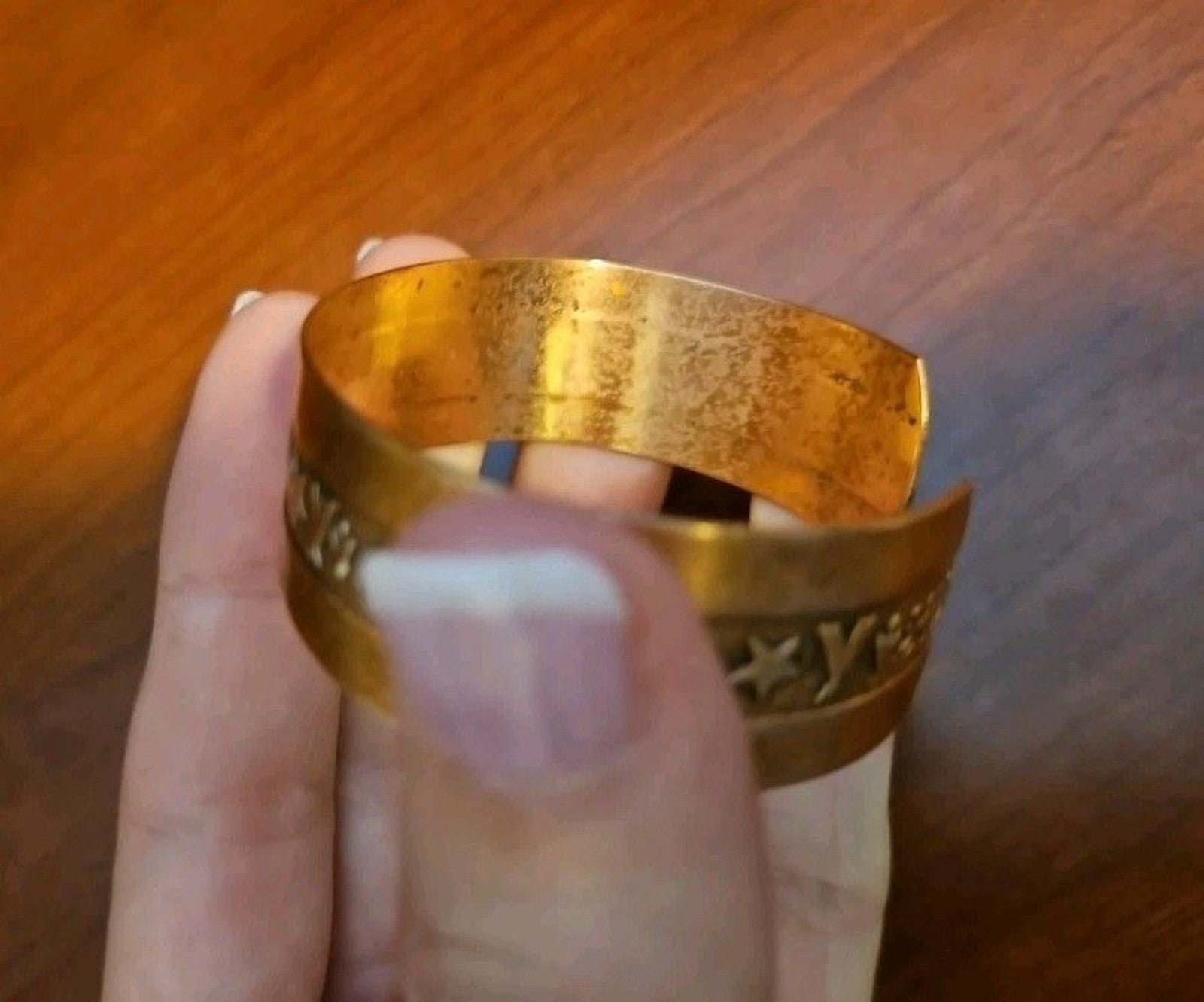 Vintage 90's Copper Native American Southwestern Style Cuff Bracelet, 5.25in