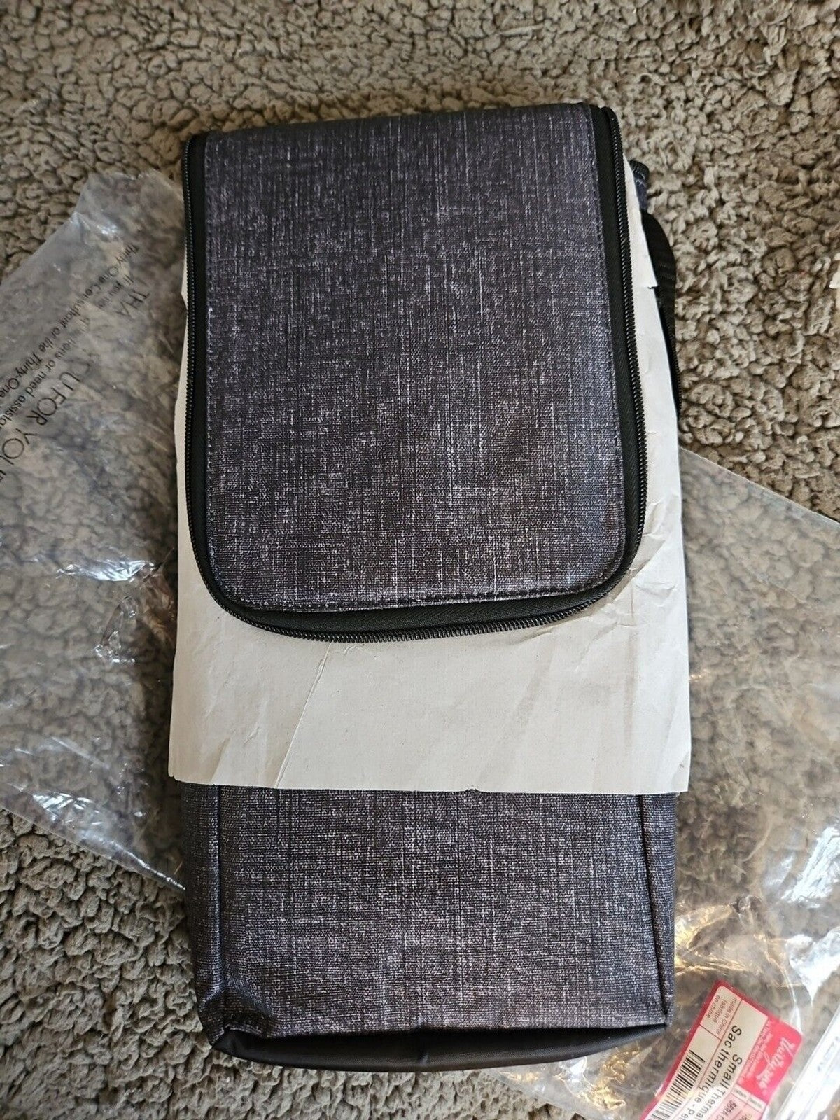 Thirty-One Small Thermal Insert 569A Charcoal Crosshatch NIP