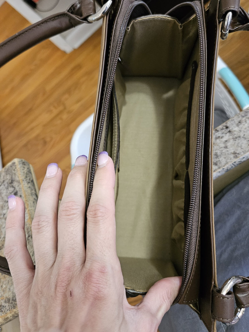 Miche Classic Brown Base Bag Double Handles