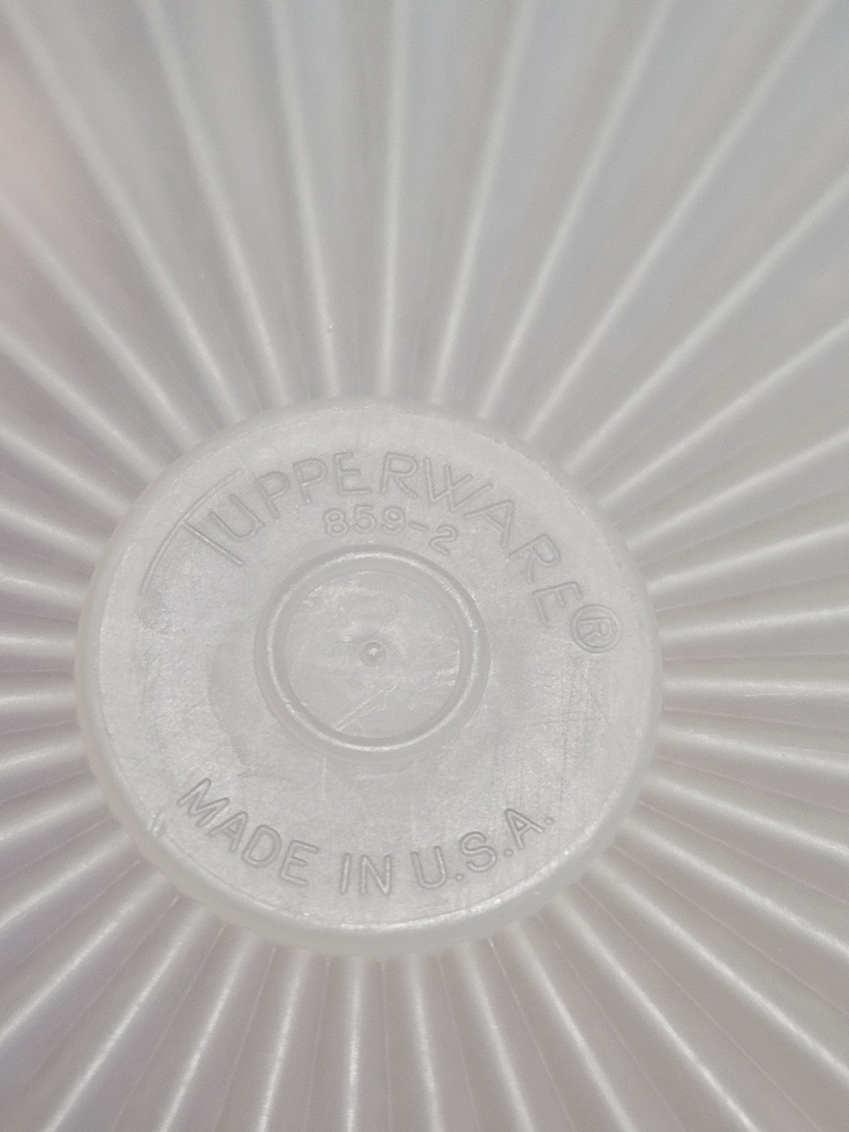 Vintage Tupperware 859 Sheer Servalier Lid Seal 9" Square Replacement Lid