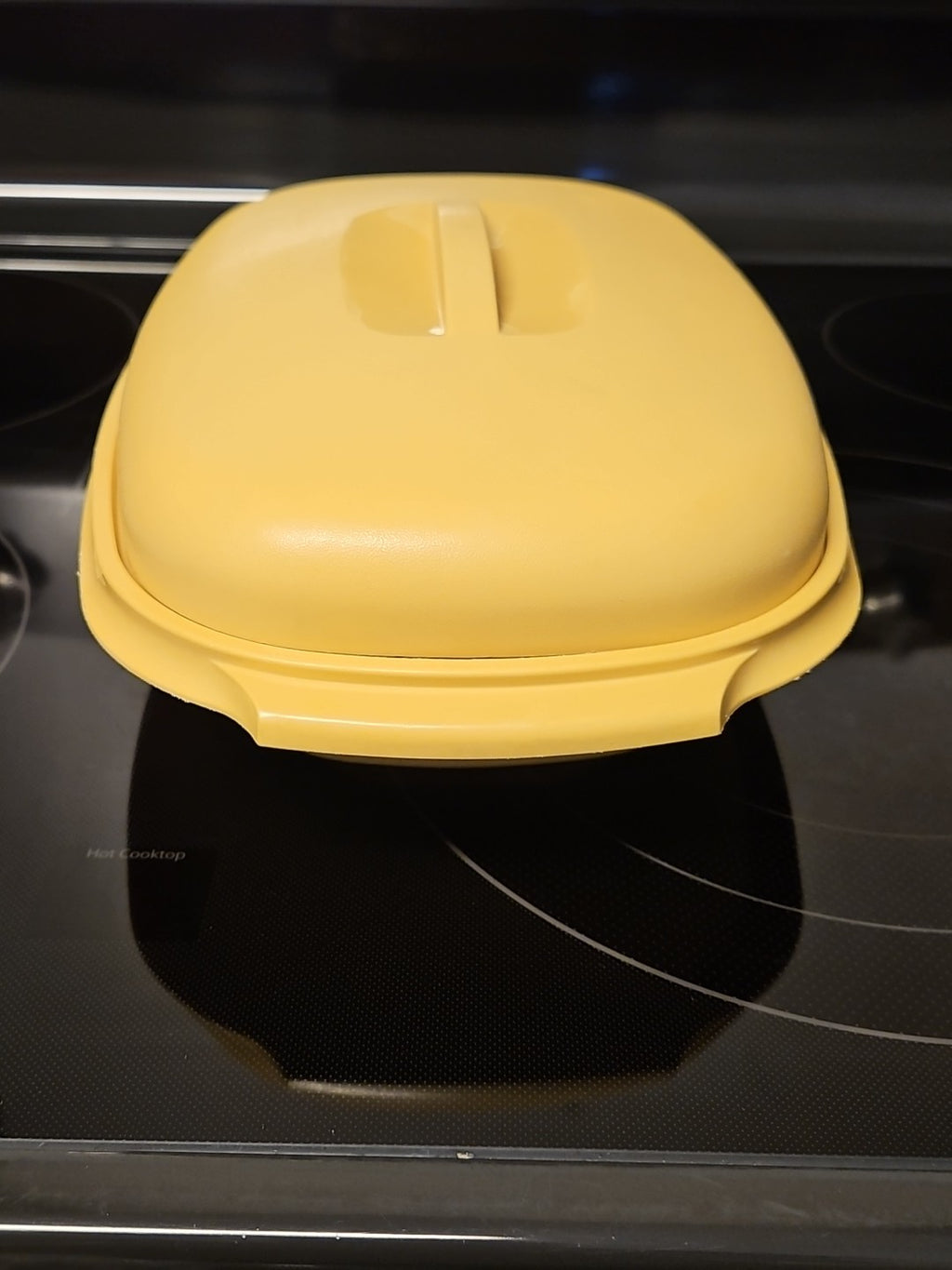 Vintage Tupperware Microwave Steamer #1273 Harvest Gold 3 Piece Set