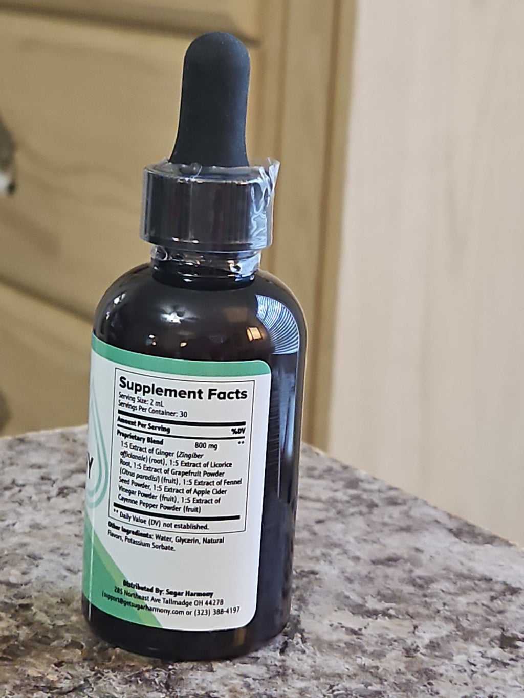 New Sealed Sugar Harmony Blood Sugar Support Dietary Supplement 2 fl oz