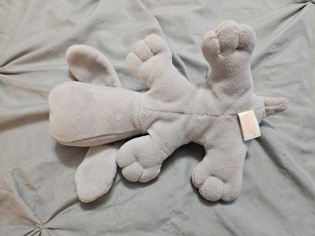Vintage Pound Puppy Plush 1985 7 inch Light Gray Puppy No Tag