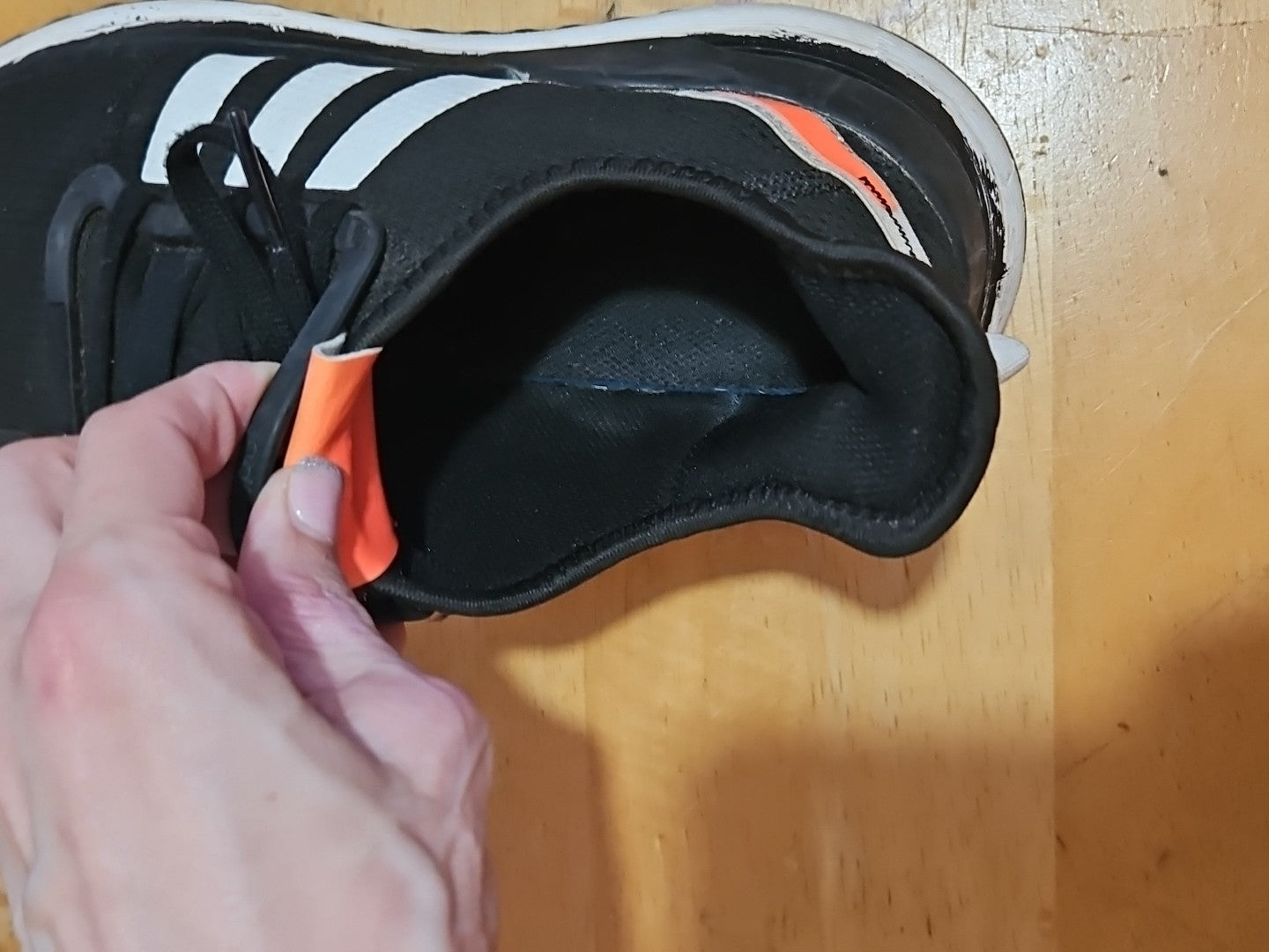 Adidas U Path Run Casual Sneakers From Finish Line Mens Size 10.5 Black & Orange