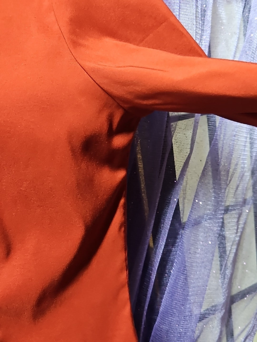 iCO Ladies' Cool Stretch Blouse Long Sleeve - Sz S Rust Color