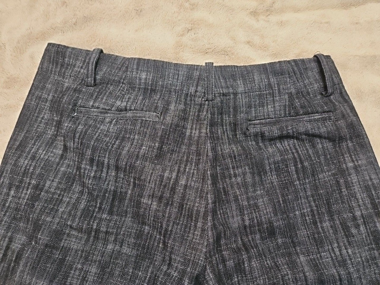 Sandro Bermuda Shorts Womens 8 Dark Gray Button Detail Pockets