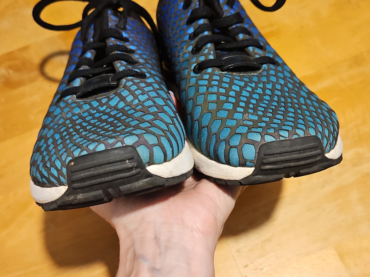 Adidas ZX Flux Xeno Bold Blue Men's Size 10 AQ7419 Reflective Torsion