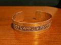Vintage 90's Copper Native American Southwestern Style Cuff Bracelet, 5.25in