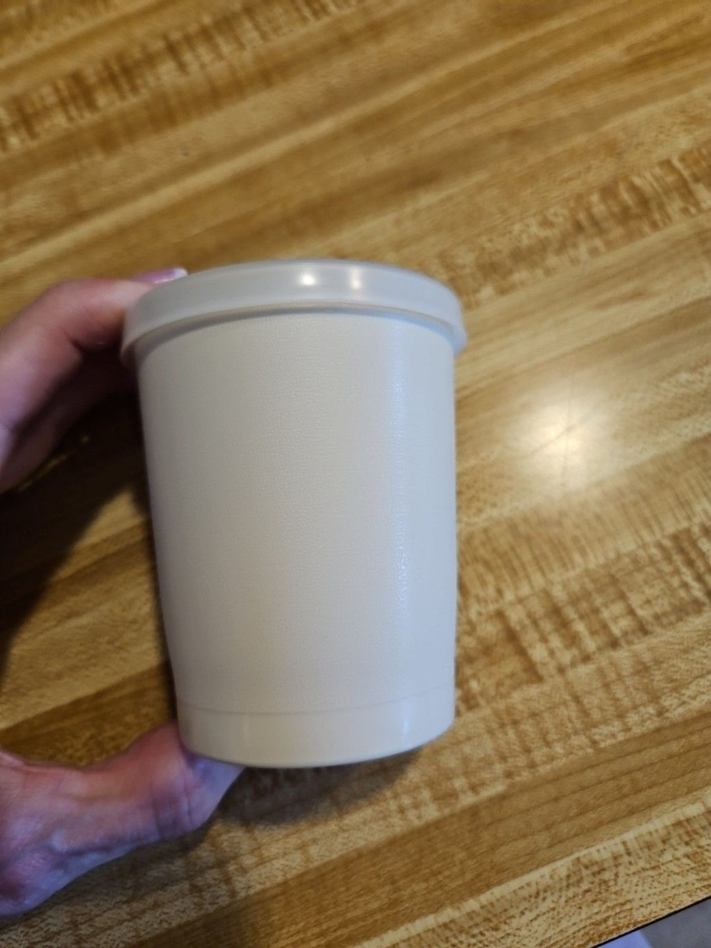 Vintage Tupperware Plastic Juice Cup 1251-36 With Lid