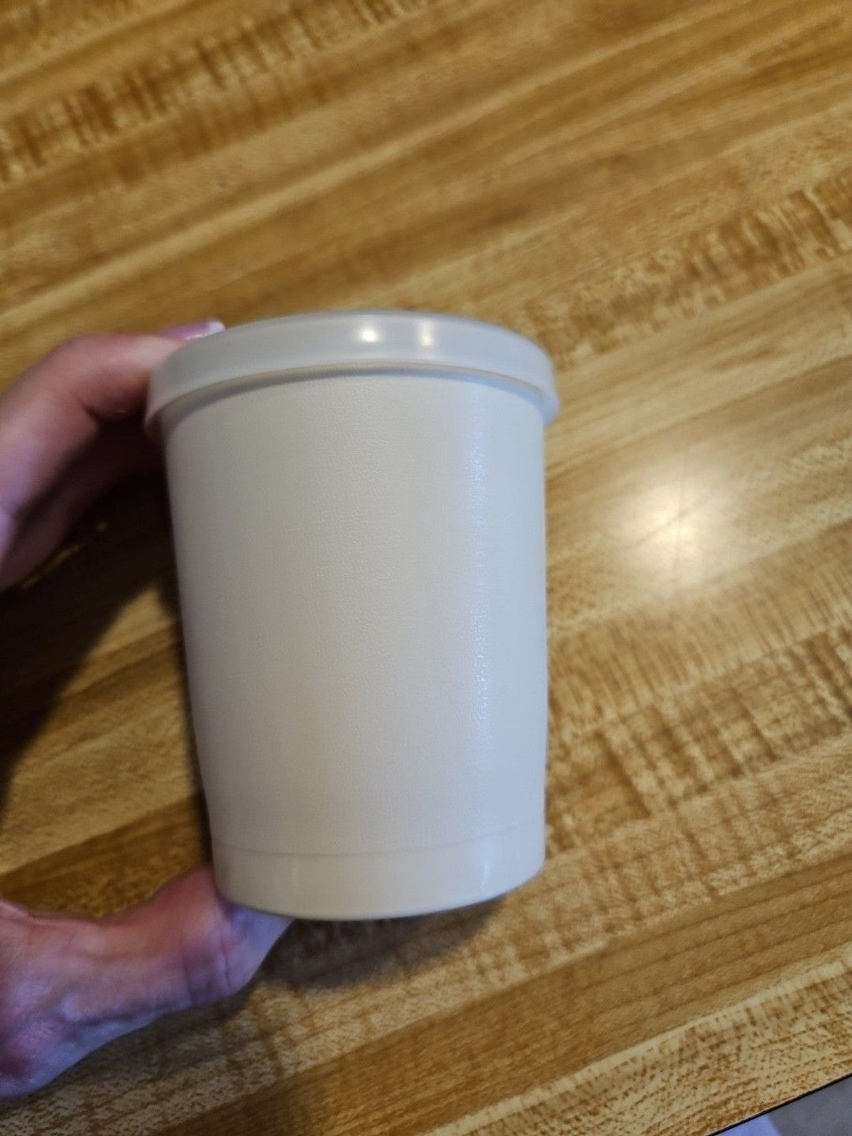 Vintage Tupperware Plastic Juice Cup 1251-36 With Lid