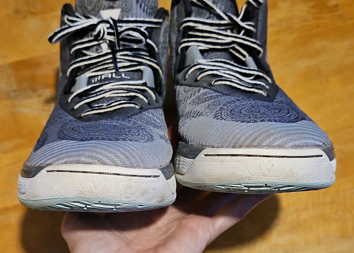 Adidas J Wall 1 Woven Paisley Grey & White Men’s Size 10 Basketball Shoes