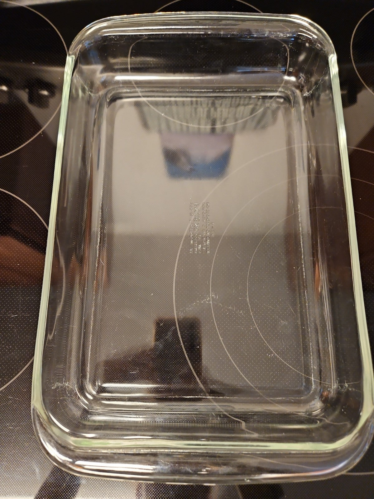 Vintage #233-N Pyrex 13" Clear Glass Baking Dish 3qt Casserole Dish