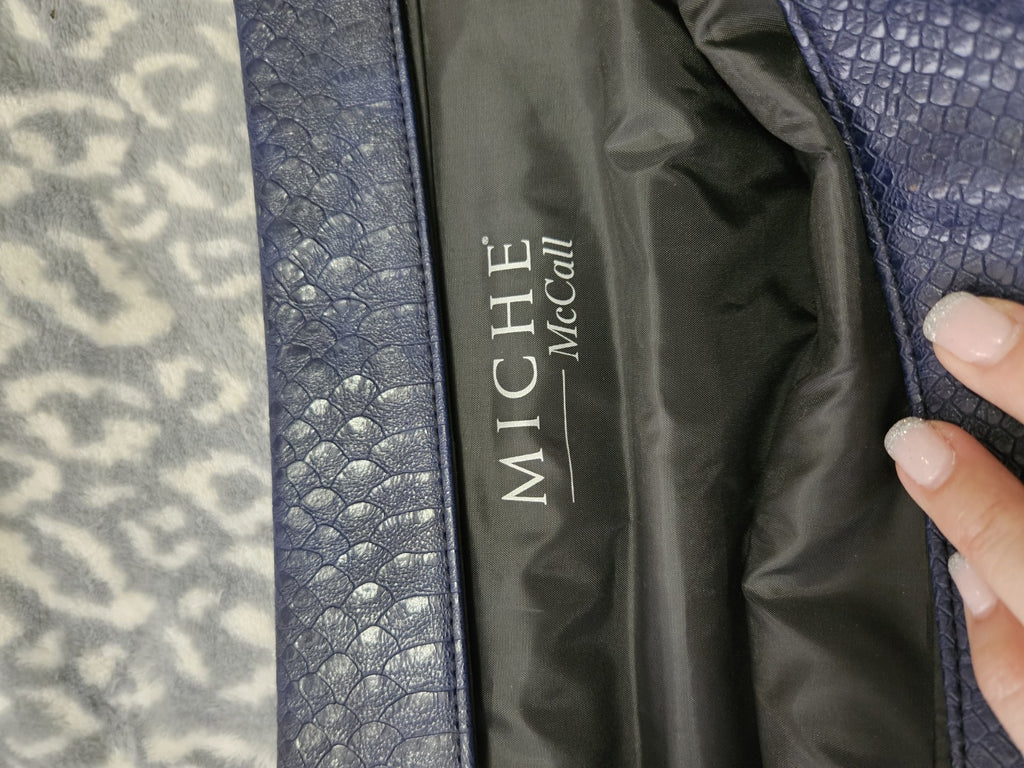 Retired Miche Prima McCall Shell Deep Blue Violet Faux Leather NWOT