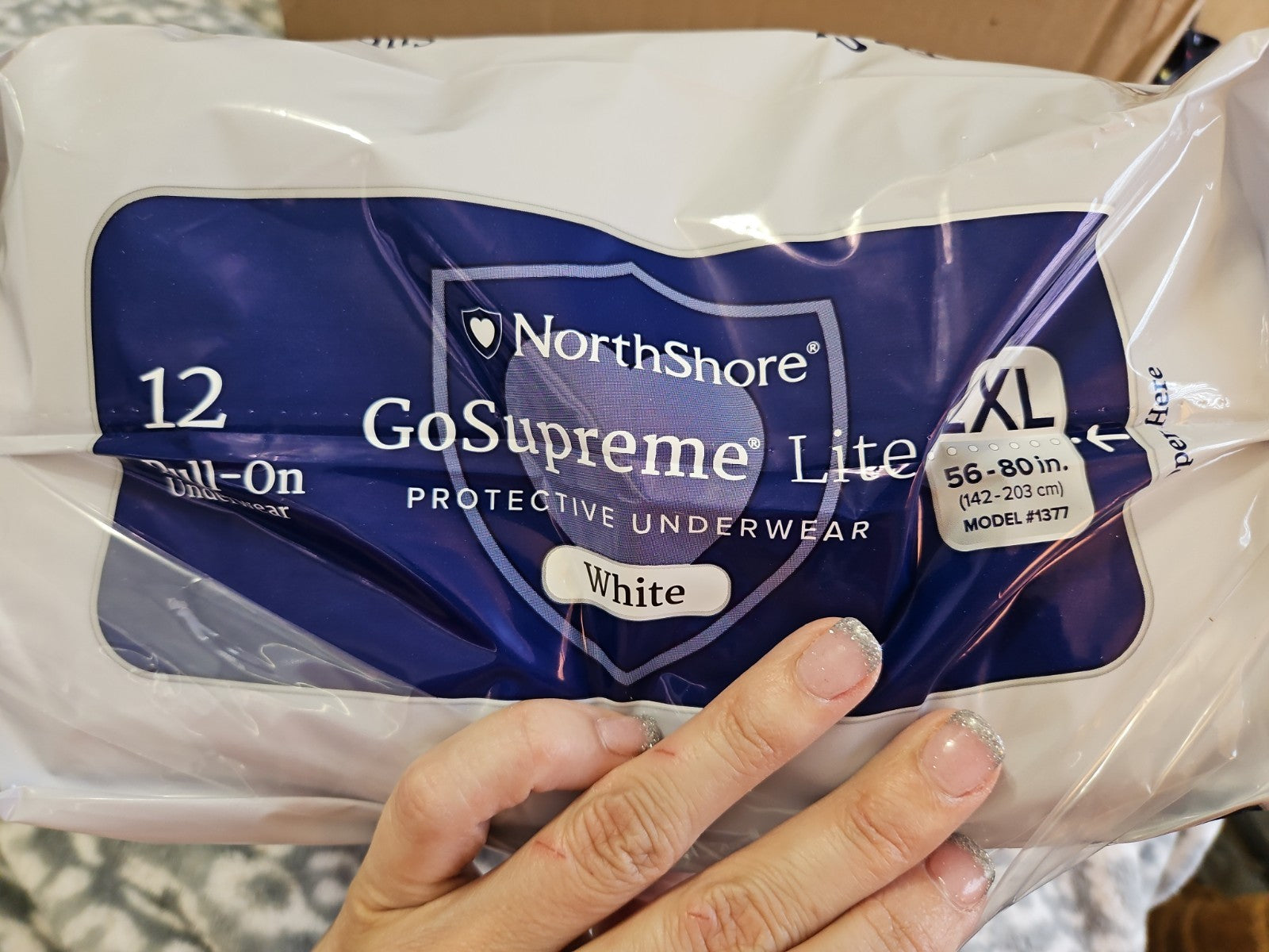 New Sealed NorthShore GoSupreme Lite Pull-On Underwear White 2XL 12 Ct #1377