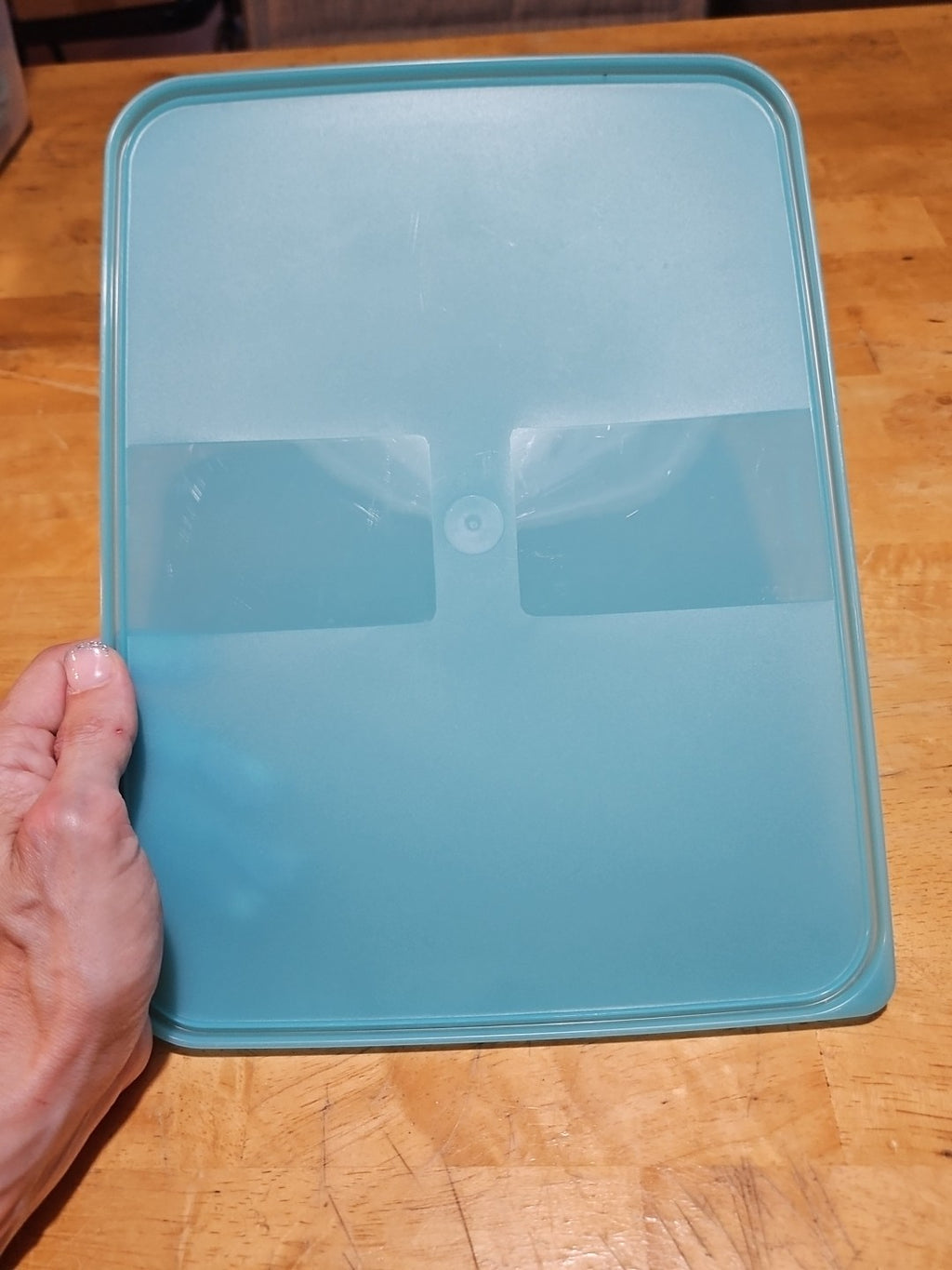 Vintage Tupperware Freezer Mates #2097A W Lid 2095B Turquoise 3.3 L