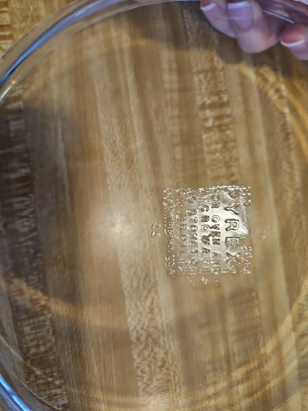 VINTAGE PYREX #209 CLEAR GLASS PIE PLATE CASSEROLE DISH FLAT RIM