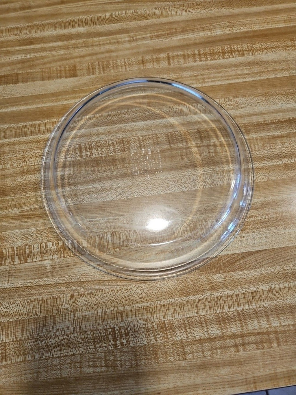 VINTAGE PYREX #209 CLEAR GLASS PIE PLATE CASSEROLE DISH FLAT RIM
