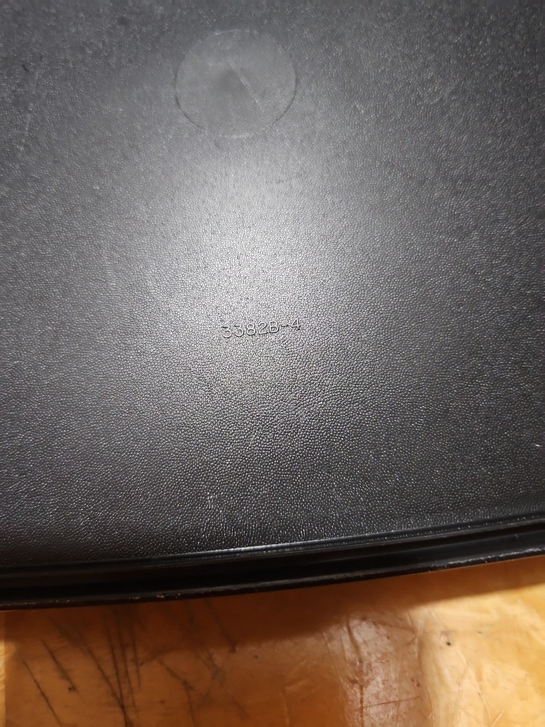 Vintage Tupperware Rock N Serve Vented Replacement Lid #3382B Black & Red 11 X 8