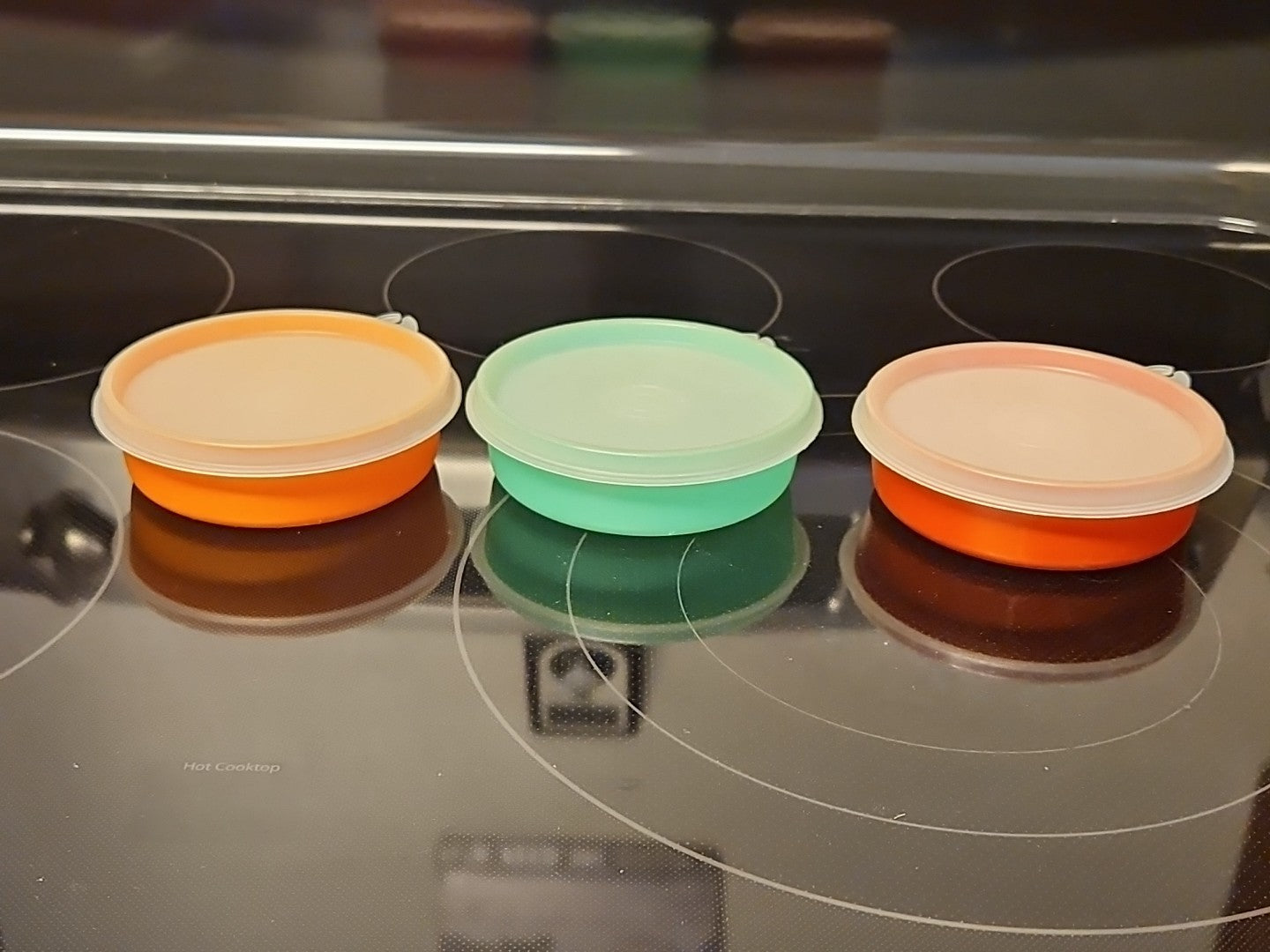 Set Of 3 Vintage Tupperware #1286 Little Wonders Bowls With Lids #215