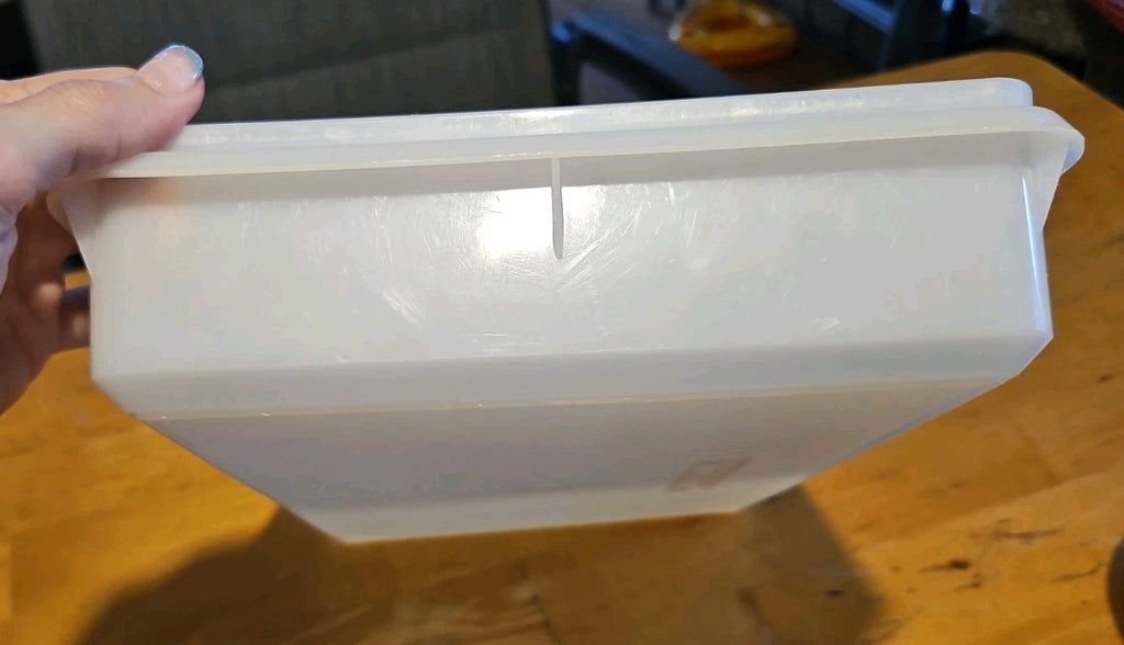 Vintage Tupperware Snack N Stor Store Large 9"X13" Container Only Sheer #290 EUC