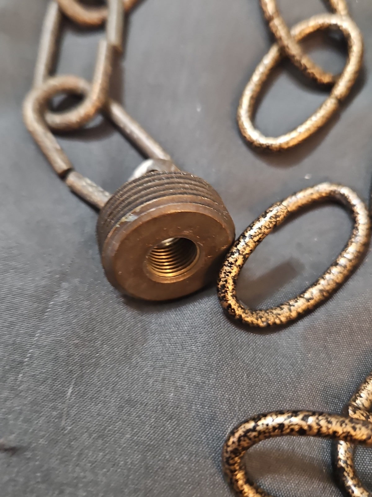 Vintage Look Chain Link for Lamps, Projects -  21 Links + Hardware, 2 Styles