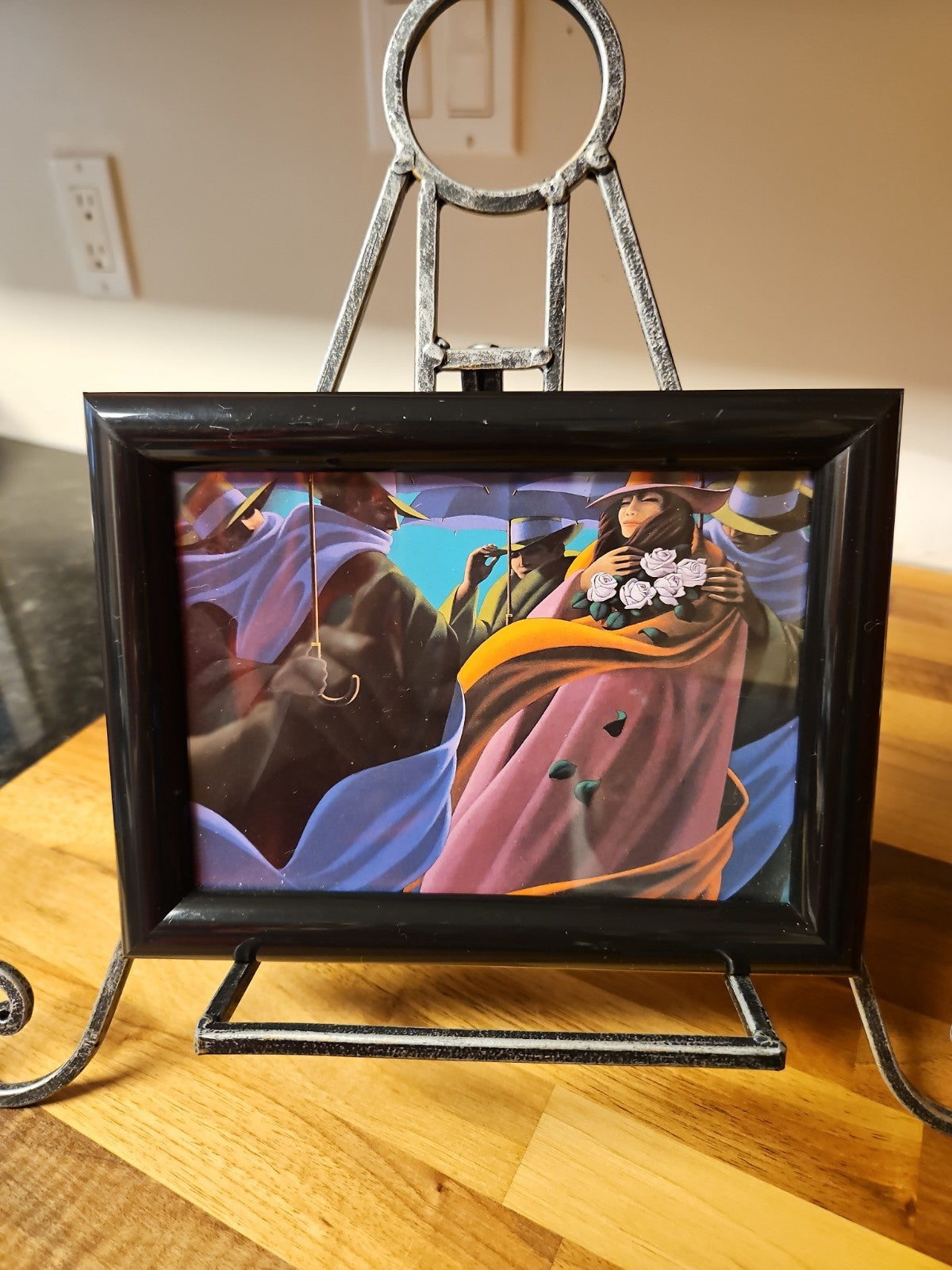 Claude Theberge Vintage Framed Mini Prints Set of 8 Umbrella Surrealist Gallery