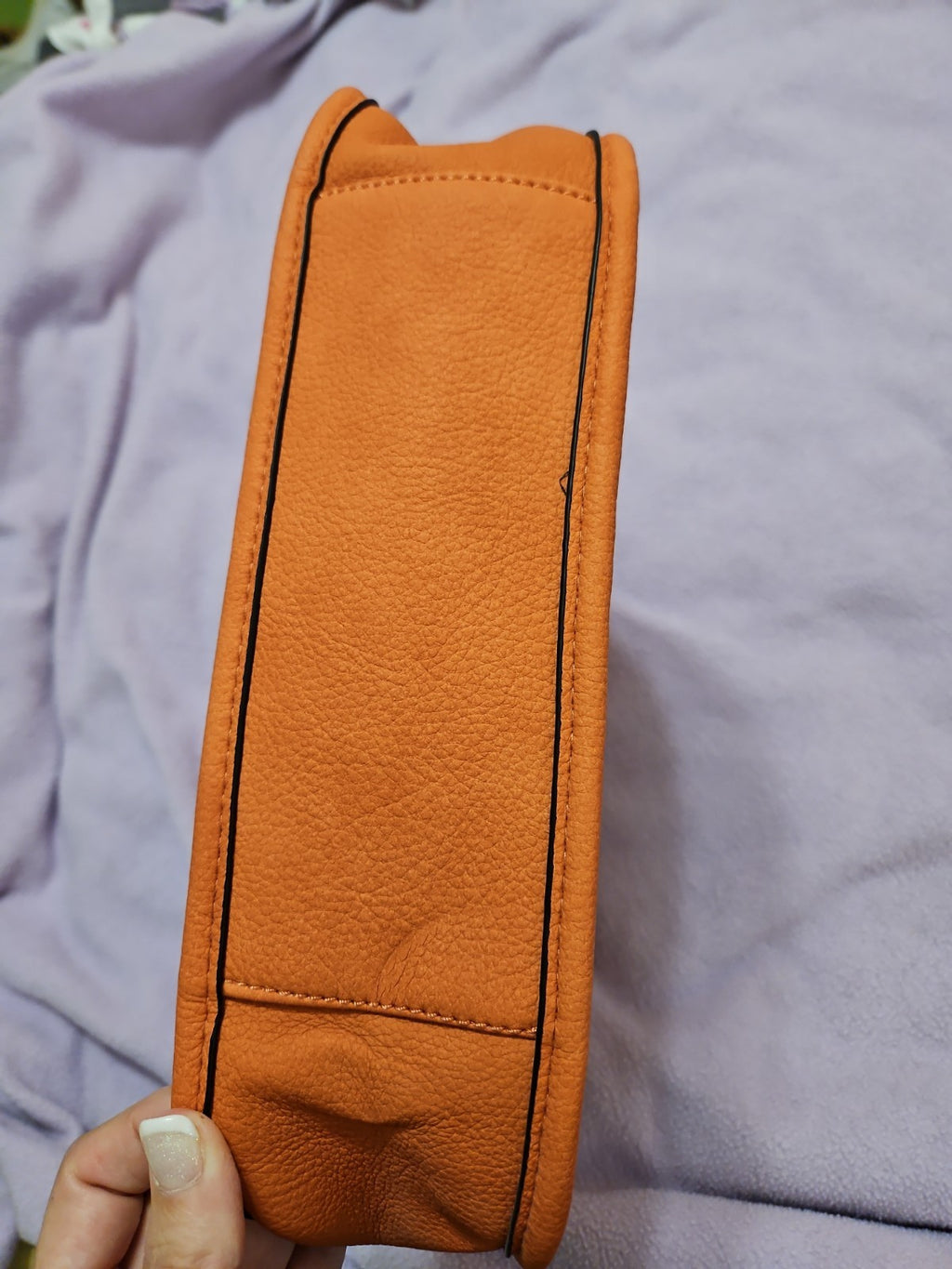Jen & Co. Chloe Crossbody Bag, Vegan Leather Orange Southwest Print Strap